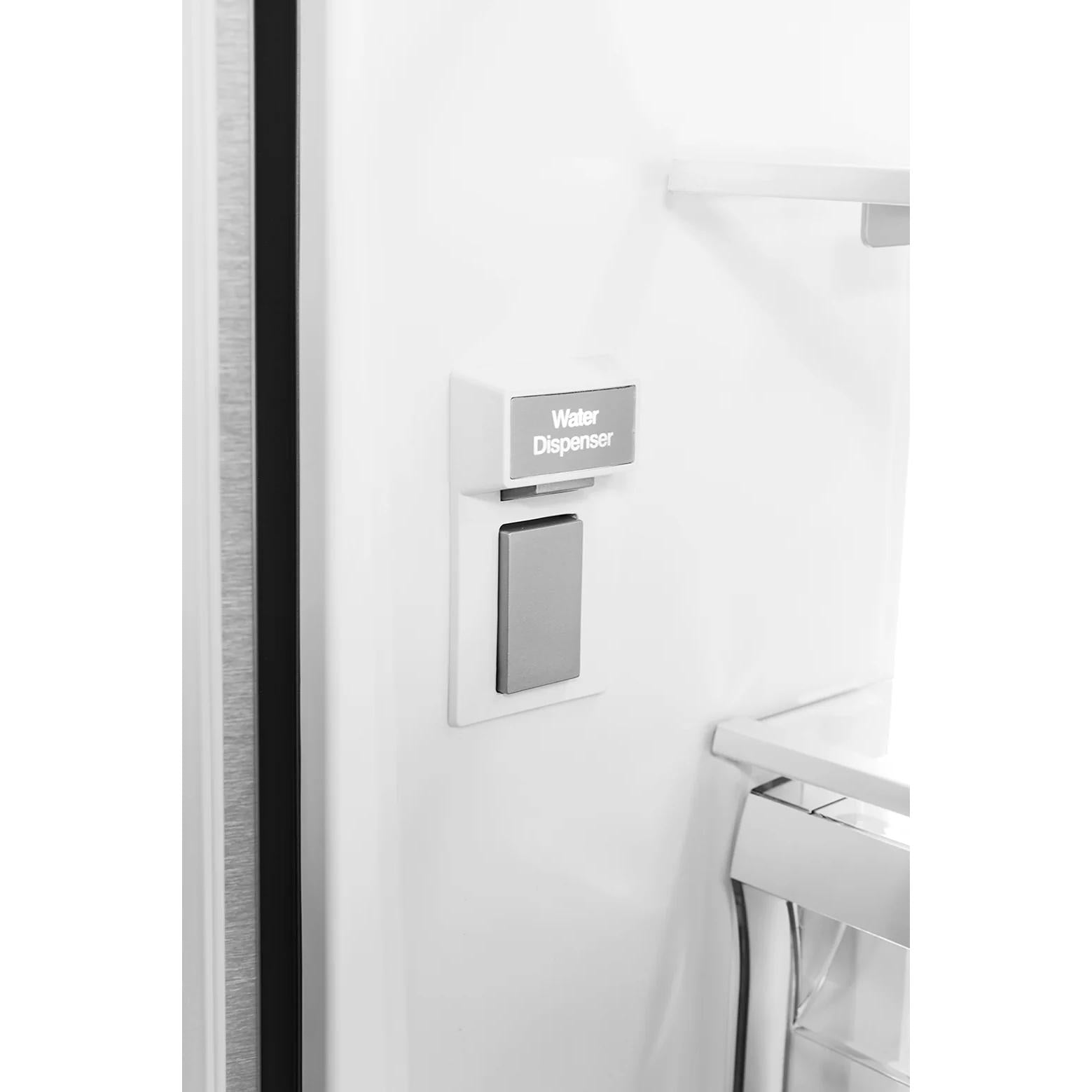 Blomberg 36-inch, 19.8 cu. ft. Counter-Depth French 3-Door Refrigerator with Interior Water Dispenser BRFD2230XSS2 IMAGE 8