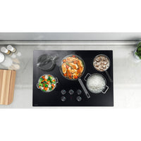 Samsung 30-inch Built-in Electric Cooktop with Illuminated Knobs NZ30FG6332RKAA IMAGE 2