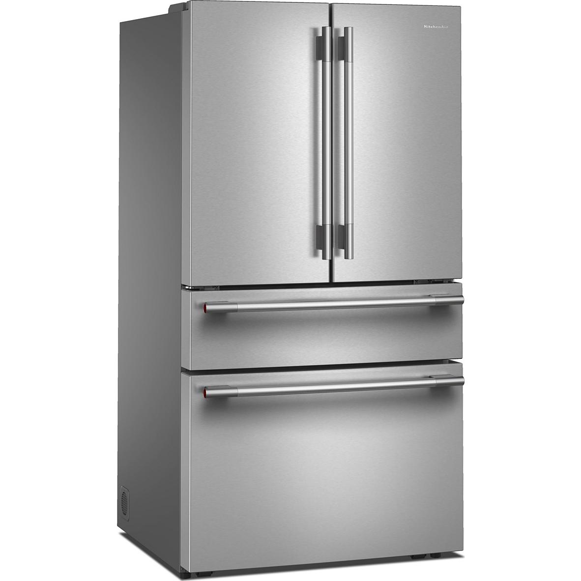 KitchenAid 36-inch, 30 cu. ft. French 3-Door Refrigerator with Interior Water Dispenser and Ice Maker KRMF336SPS IMAGE 3