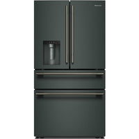 KitchenAid 36-inch, 29.51 cu. ft. Freestanding French 4-Door Refrigerator with Water and Ice Dispensing System KRMF436SJP IMAGE 1