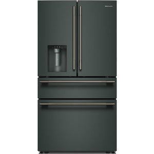 KitchenAid 36-inch, 29.51 cu. ft. Freestanding French 4-Door Refrigerator with Water and Ice Dispensing System KRMF436SJP IMAGE 1