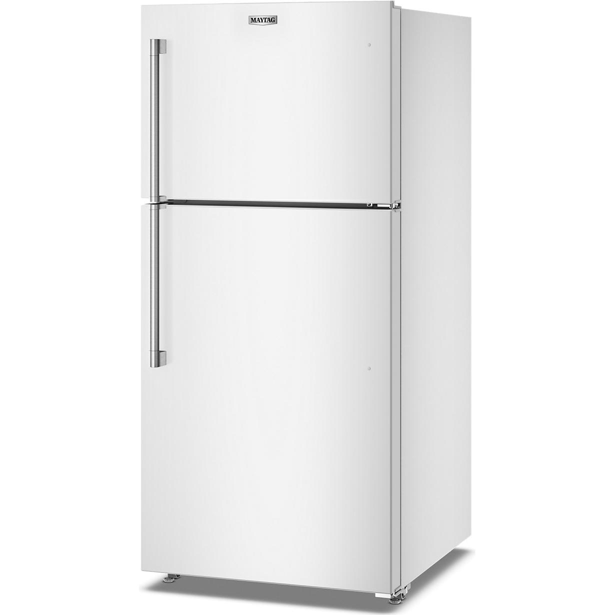 Maytag 30-inch, 19 cu. ft. Freestanding Top Freezer Refrigerator with EvenAir™ Cooling Tower MRTX5119SW IMAGE 3