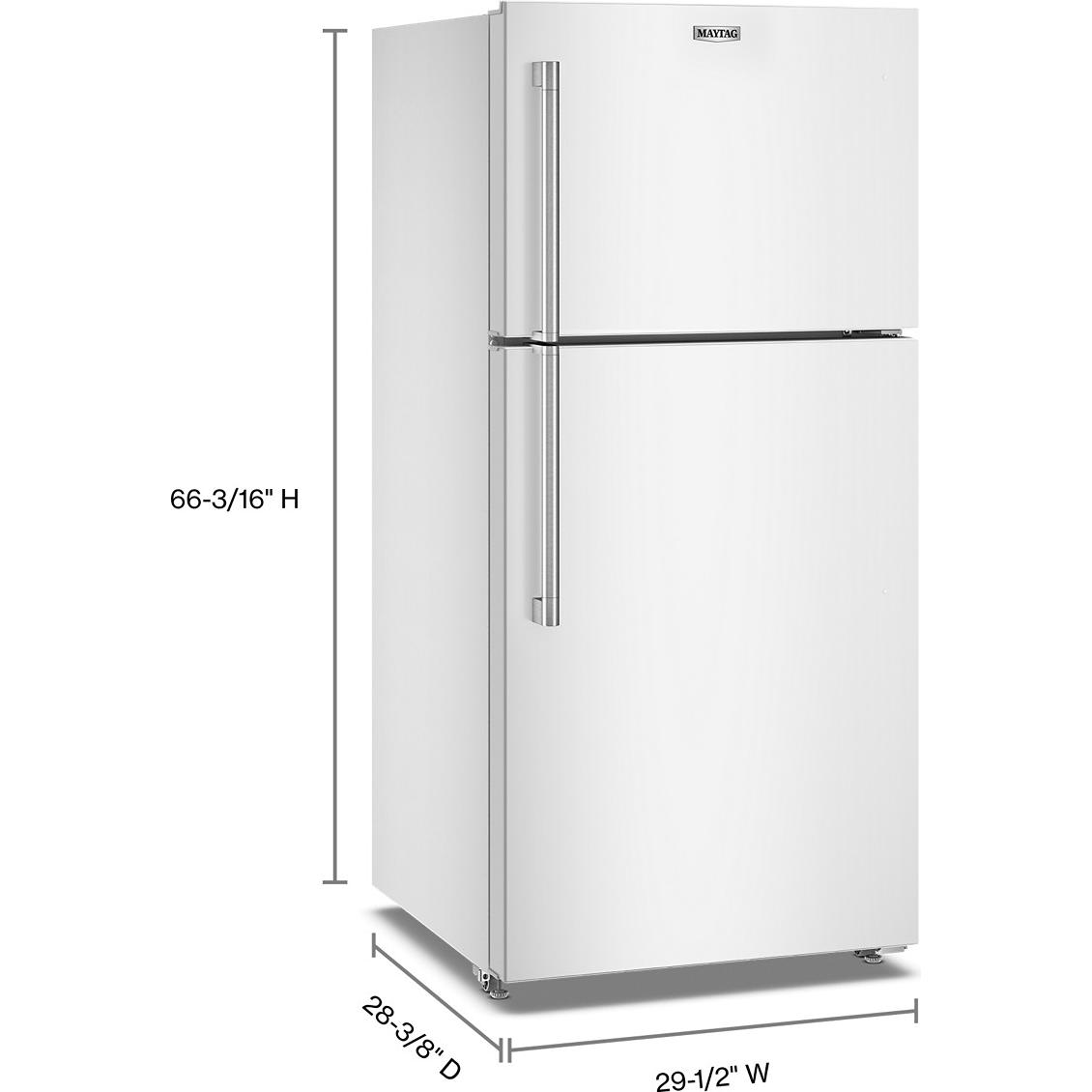 Maytag 30-inch, 19 cu. ft. Freestanding Top Freezer Refrigerator with EvenAir™ Cooling Tower MRTX5119SW IMAGE 5