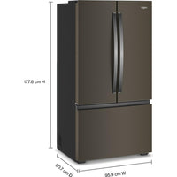 Whirlpool 36-inch, 24 cu. ft. Counter-Depth French 3-Door Refrigerator WRFC3036RV IMAGE 7