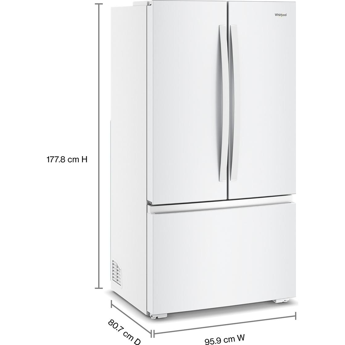 Whirlpool 36-inch, 24 cu. ft. Counter-Depth French 3-Door Refrigerator WRFC3036RW IMAGE 7