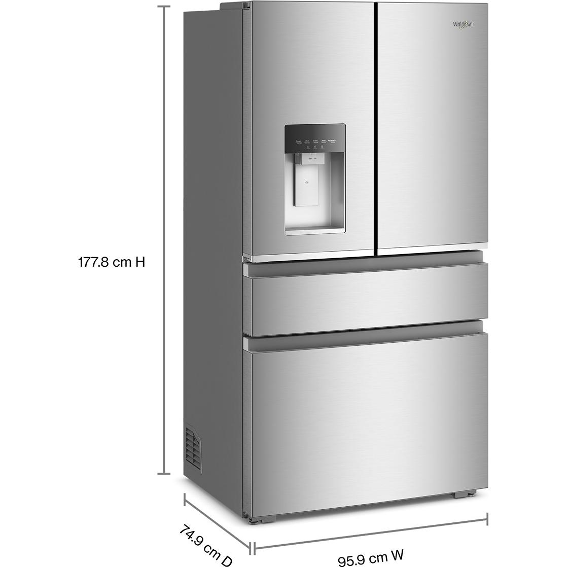 Whirlpool 36-inch, 22 cu. ft. Counter-Depth French 4-Door Refrigerator WRMC5036RZ IMAGE 6