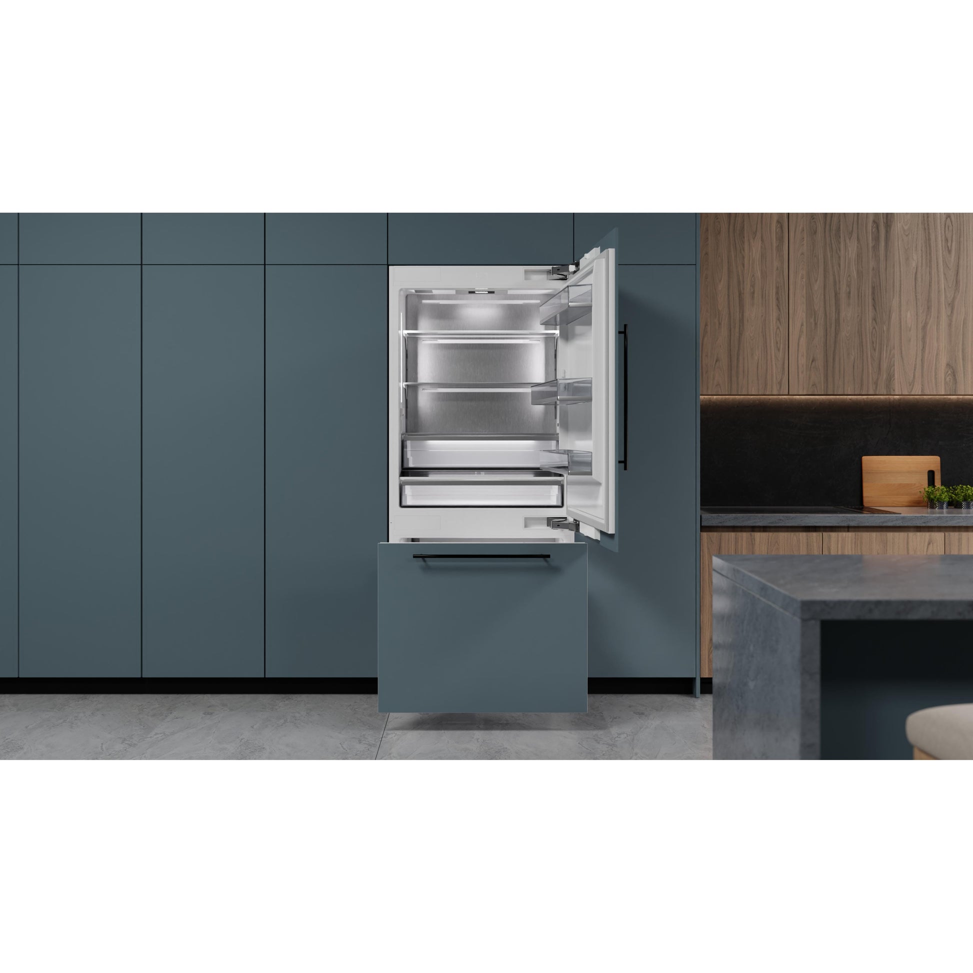 Elica Dolomite 36-inch Built-In Bottom-Mount Refrigeration ER36SRB19IPRSP IMAGE 8