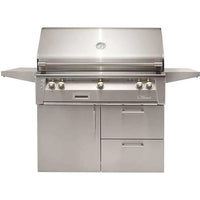Alfresco Luxury Gas Grill with Deluxe Cart - Natural Gas ALXE-42CD-NG IMAGE 1