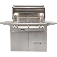 Alfresco Luxury Gas Grill with Deluxe Cart and SearZone™ - Natural Gas ALXE-42SZCD-NG IMAGE 2