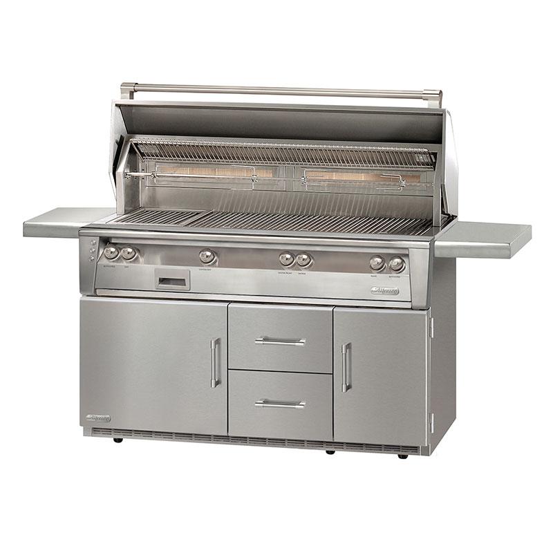 Alfresco Luxury Gas Grill with Refrigerated Cart - Natural Gas ALXE-56BFGR-NG IMAGE 2
