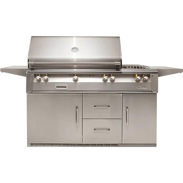 Alfresco Luxury Gas Grill with Refrigerated Cart - Natural Gas ALXE-56R-NG IMAGE 1