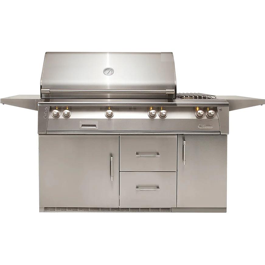 Alfresco Luxury Gas Grill with Refrigerated Cart and SearZone™ - Natural Gas ALXE-56SZR-NG IMAGE 1