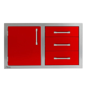 Alfresco 32-inch 3-Drawer with Single Access Door with Left Hinge Combo Storage AXE-DDC-L-SC-S3002