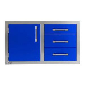 Alfresco 32-inch 3-Drawer with Single Access Door with Left Hinge Combo Storage AXE-DDC-L-SC-S5002
