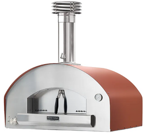 Fontana Forni Propane and Wood Firenze Countertop Outdoor Pizza Oven FTFIR-H-R