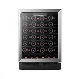 Hisense 5.4 cu. ft. 164-can/54-bottle Freestanding Hybrid Beverage Center/Wine Cooler with Reversible Door HWS054B1ASD