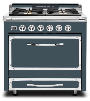 Viking 36-inch Freestanding Dual Fuel Range with 4 Burners CTVDR361-4BSQ