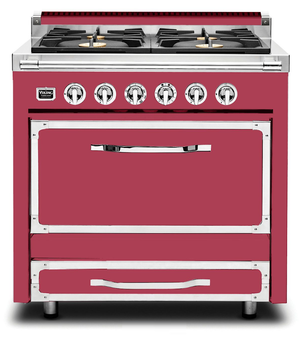 Viking 36-inch Freestanding Dual Fuel Range with 4 Burners CTVDR361-4BVA