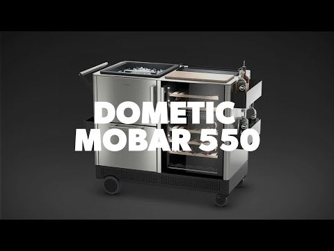 Dometic Mobar 550 S Outdoor Mobile Bar with Dual Zone Fridge MoBar 550S EXTERNAL_VIDEO 1