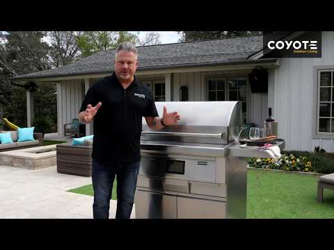 Coyote 28in Freestanding Pellet Grill C1P28-FS EXTERNAL_VIDEO 2