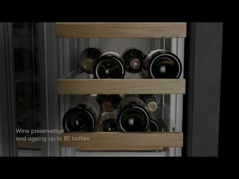 Bertazzoni 52-Bottle Wine Cellar with Two Temperature Zones REF18WCPRR EXTERNAL_VIDEO 1