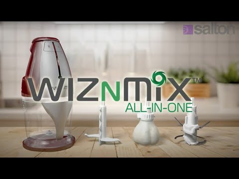 Salton WizNMix All-in-One Food Processor, Chopper and Blender FP2102RD EXTERNAL_VIDEO 1