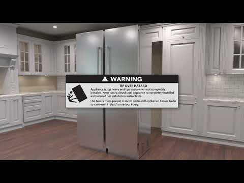 Viking 24-inch, 12.9 cu.ft. Built-in All Refrigerator with BlueZone™ Fresh Preservation Technology VRI7240WRSS EXTERNAL_VIDEO 1