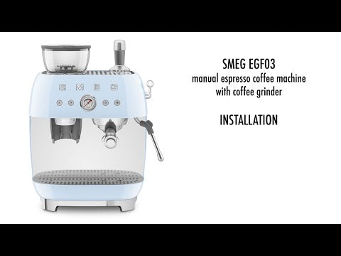 Smeg Retro-Style Manual Espresso Coffee Machine EGF03WHUS EXTERNAL_VIDEO 1