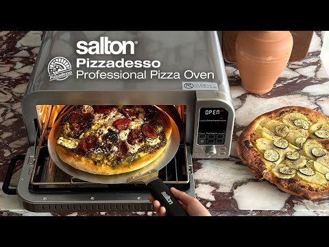 Salton Pizzadesso - Ultra High Heat Professional Pizza Oven and Air Fryer Combo TO2122SSPP EXTERNAL_VIDEO 1