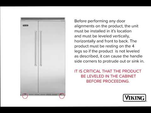 Viking 48-inch, 29.05 cu. ft. Built-in Side-by-Side Refrigerator with Ice Maker VCSB5484SS EXTERNAL_VIDEO 1
