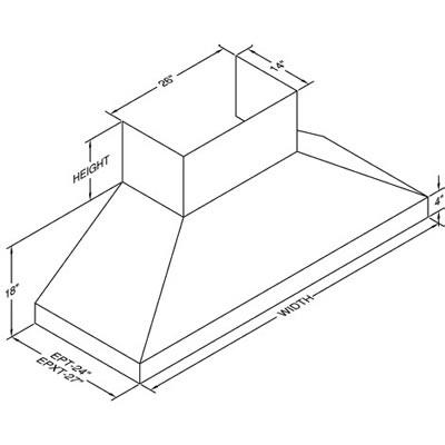 Vent-A-Hood Ventilation Range Hoods EPTH18-454SS IMAGE 2