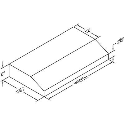 Vent-A-Hood Ventilation Range Hoods PRH6-K30BL IMAGE 2