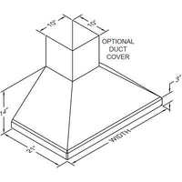 Vent-A-Hood Ventilation Range Hoods SLDH14-136SS IMAGE 2