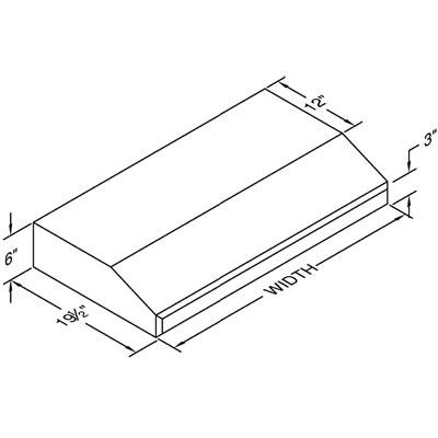 Vent-A-Hood Ventilation Range Hoods SLH6-K36SS IMAGE 2