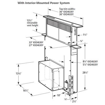 KitchenAid Ventilation Downdraft KXD4636YSS IMAGE 2