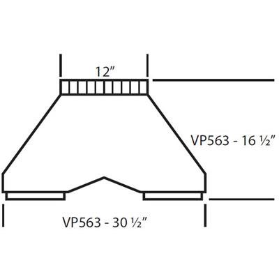 Vent-A-Hood Ventilation Accessories Transitions VP563 IMAGE 2