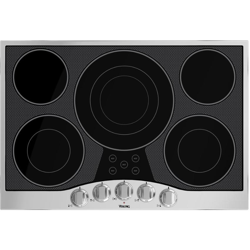 Viking 30-inch Built-in Electric Cooktop with QuickCook™ Surface Elements RVEC330-5BSB IMAGE 1