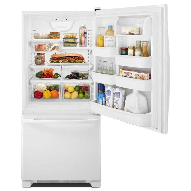 Amana 30-inch, 18.6 cu. ft. Bottom Freezer Refrigerator ABB1924BRW IMAGE 3