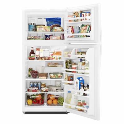 Whirlpool 30-inch, 18.25 cu. ft. Top Freezer Refrigerator WRT148FZDW IMAGE 3