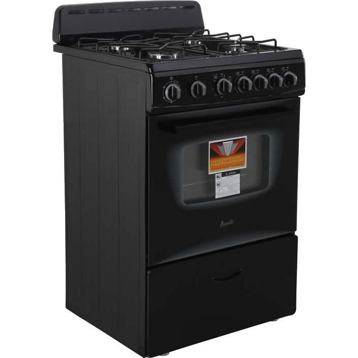 Avanti 24-inch Freestanding Gas Range GR2415CB IMAGE 3