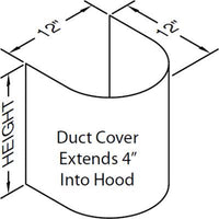 Vent-A-Hood Ventilation Accessories Duct Kits WGDC-12/30SS IMAGE 1