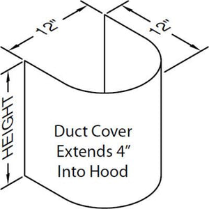 Vent-A-Hood Ventilation Accessories Duct Kits WGDC-12/30SS IMAGE 1