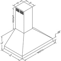Vent-A-Hood Ventilation Range Hoods PDAH14-K30SS IMAGE 2