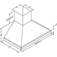 Vent-A-Hood Ventilation Range Hoods SLDH14-142SS IMAGE 2