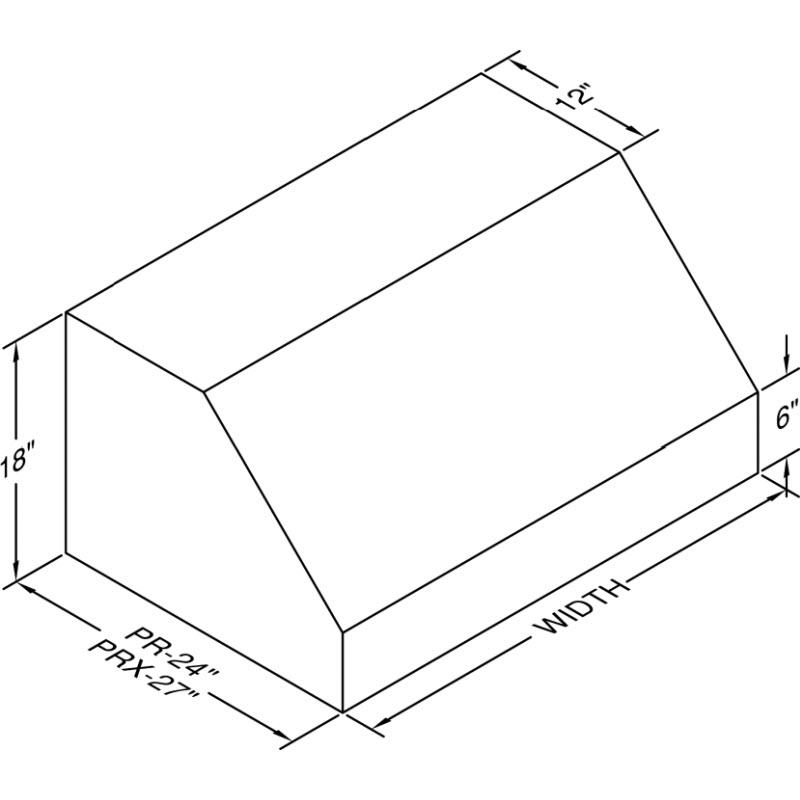 Vent-A-Hood Ventilation Range Hoods PRXH18-136SS IMAGE 2