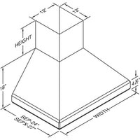 Vent-A-Hood Ventilation Range Hoods SEPXH18-236SS IMAGE 2