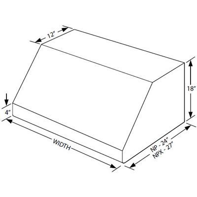 Vent-A-Hood Ventilation Range Hoods NPXH18-230SS IMAGE 2
