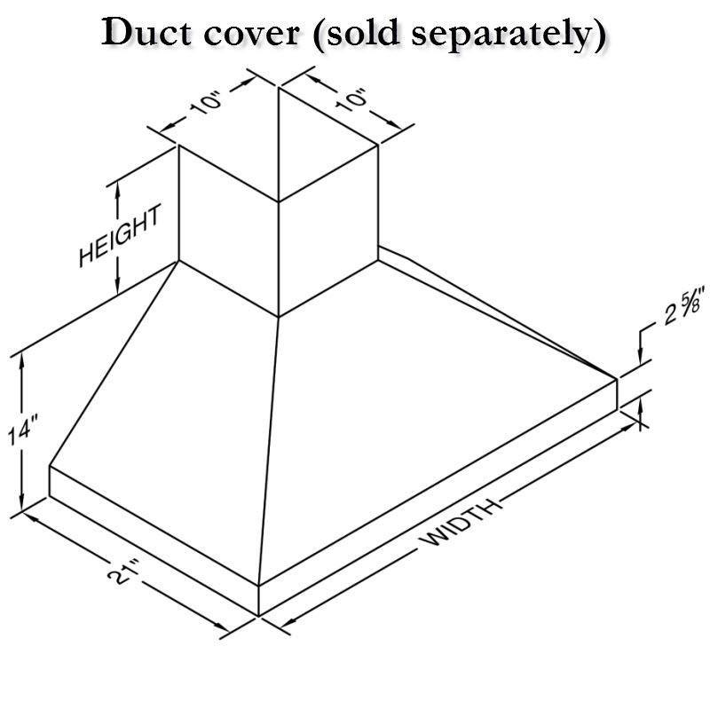 Vent-A-Hood Ventilation Range Hoods PDH14-130WH IMAGE 3
