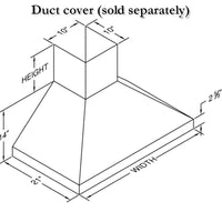 Vent-A-Hood Ventilation Range Hoods PDH14-K30WH IMAGE 2