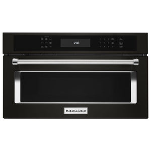KitchenAid 30-inch, 1.4 cu. ft. Built-in Microwave Oven with Convection KMBP100EBS IMAGE 1
